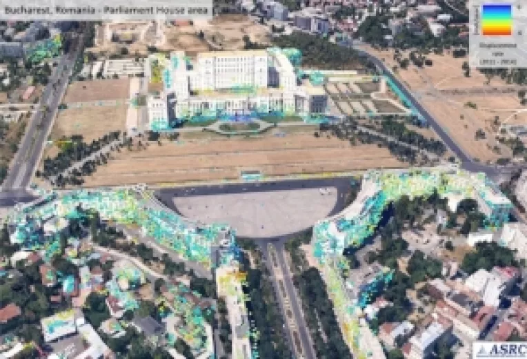Agentia Spatiala Europeana a publicat imagini facute din satelit ale Palatului Parlamentului din Romania