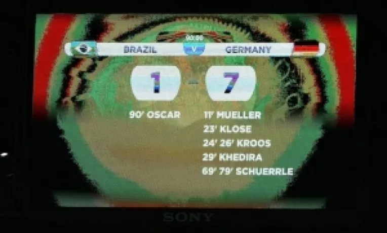 CM Fotbal:  Brazilia - Germania 1-7 