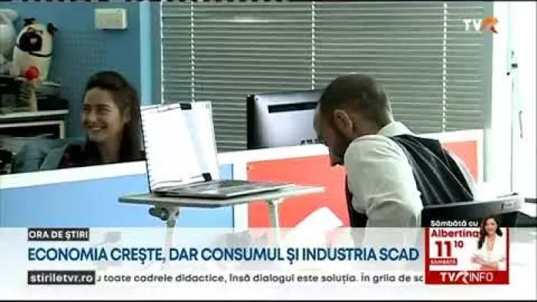 Economia creste, dar consumul si industria scad