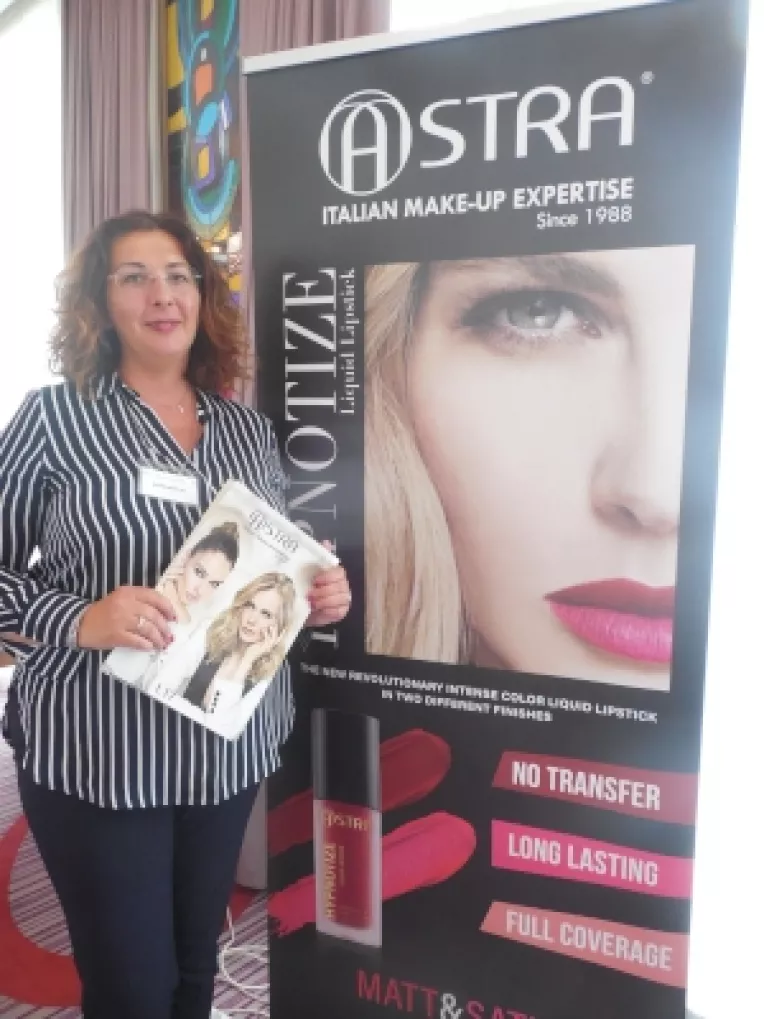 Fiorenza Pellicani, Export Manager la firma Giufra Srl: Astra Make-Up este marca italiana de cosmetice pentru machiaj!