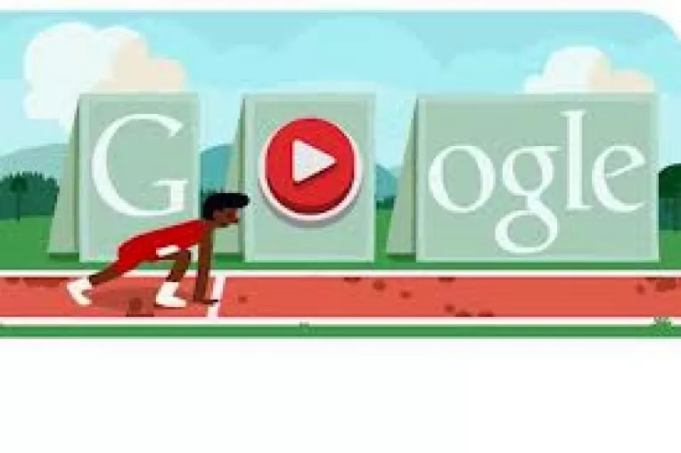 Google celebreaza cursa de 110 metri garduri printr-un logo interactiv