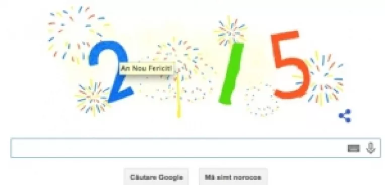 Google face tuturor utilizatorilor sai urarea: AN NOU 2015 FERICIT!