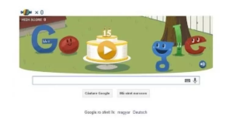 Google sarbatoreste vineri, 27 septembrie 2013, 15 ani de existenta printr-un Doodle  special