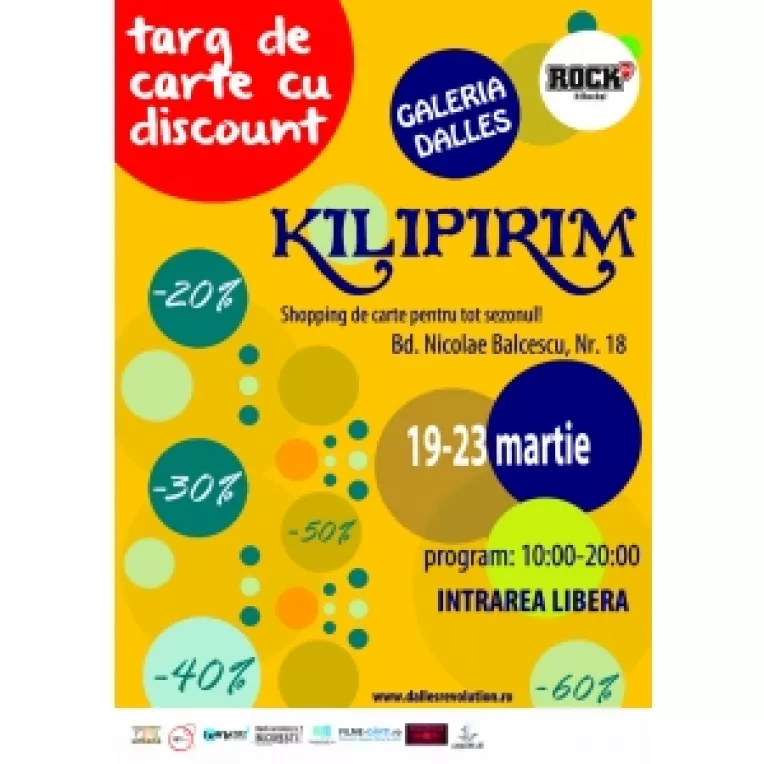 KILIPIRIM, cel mai important targ de carte cu discount, la Galeria Dalles