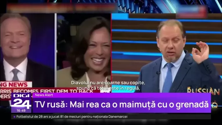 Noul sac de box al Rusiei - Kamala Harris: Cu butonul nuclear, mai rea decat o maimuta cu o grenada