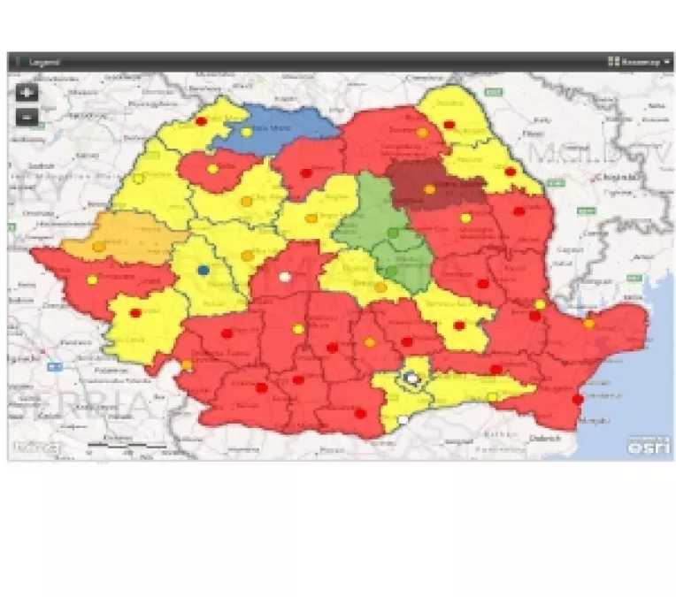 O harta interactiva permite prognozarea rezultatelor la parlamentare